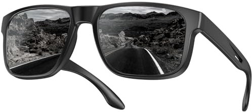 YOZISS Polarisiert Sonnenbrillen für Herren,UV400 Schutz Sonnenbrillen Verspiegelt Ultraleicht Sportbrillen für Autofahren,Bootfahren,Angeln,Golf