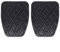 DEMULAX Auto-Fußpedalbeläge aus schwarzem Gummi for Bremse und Kupplung, for Nissan Qashqai J10 Dualis 2007 2008 2009 2010 2011 2012 2013 46531JD00A Fußpedal-Overlay