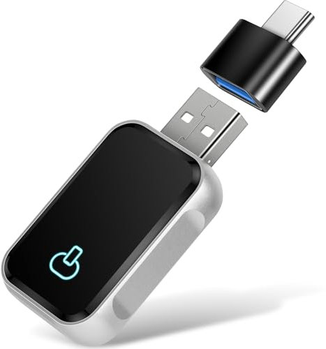 NHOPEEW Adattatore Wireless Carplay e Android Auto - 2 in 1 Auto Connect Box - Converte CarPlay&Android Auto cablato in wireless con la maggior parte delle auto - Controllo vocale Plug and Play USB Ti