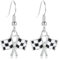 Hänge Ohrringe 1 Pair Hängende Ohrringe, Racing Charm Ohrring Hängend, Schwarz Weiß Rennen Ohrhänger, Racing Earrings Geschenk für Damen Geschenke Frauen Schmuck Zubehör