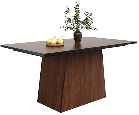 Merax Esstisch 140x80cm, Holz Esstisch für 4-6 Personen, Küchentisch Esszimmertisch Bistrotisch für Restaurant, Wohnzimmer, Küche,Wohnzimmer, Hellbraun/138.5 * 80 * 75cm