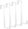4 Pack Over Door Hook, Over The Door Hanger Heavy-Duty Coat Hooks for Bedroom, Bathroom, Kitchen, Wardrobe, Dormitory (White)