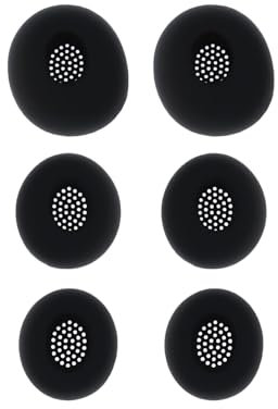 The Lord of the Tools 3 Pairs of Replacement Ear Tips Silicone Eartips Accessories Small Medium Large Compatible with Samsung Galaxy Buds3 Buds 3 Pro R630 (Black)
