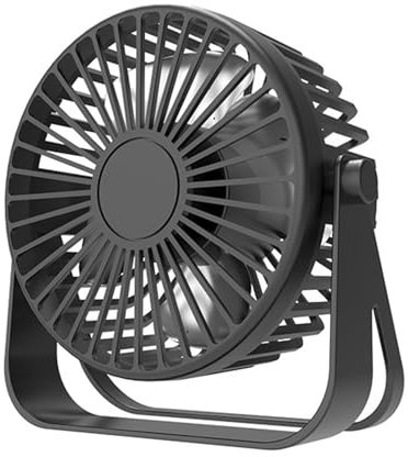 BINGGA Portable USB Desk Fan, Table Fan with Strong Airflows, Quiet Operations, 3 Speed Rotating Fan for Room