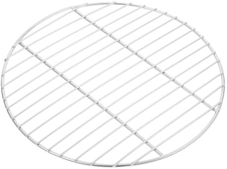 GALPADA Grille de Barbecue Portable et Résistante Ronde en Acier Inoxydable | Grillage Argenté, Usage Four et Barbecue Extérieur, Facile à Ranger, Peu Déformable, Pratique