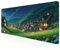 Gaming Mauspad XXL 900x600x3mm Baum Mousepad Groß Schreibtischunterlage Mauspad Dorf,Mouse Pad mit Vernähten Kanten,Wasserdicht und rutschfest for Home Desk Office Deko,Geschenke M-25