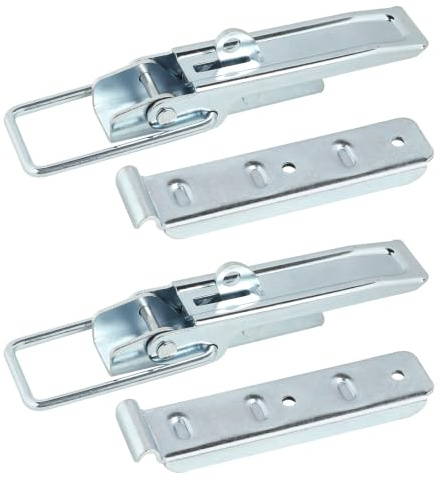 EXLECO 2 X Exzenterverschluss Anhänger 210mm, Blau Verzinkt, Rostschutz | Spannverschluss Anhänger Bordwandverschluss, Verschluss Anhänger Klappen Verriegelung, Schnellverschluss für PKW LKW KFZ Auto