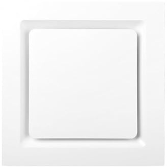 cfycfy987 Ventilation Fan 30x30cm Silent Kitchen Bathroom Ceiling Ultra-Thin Ventilation Fan Integrated Ceiling Exhaust Fan Bathroom Fan Extractor(White)