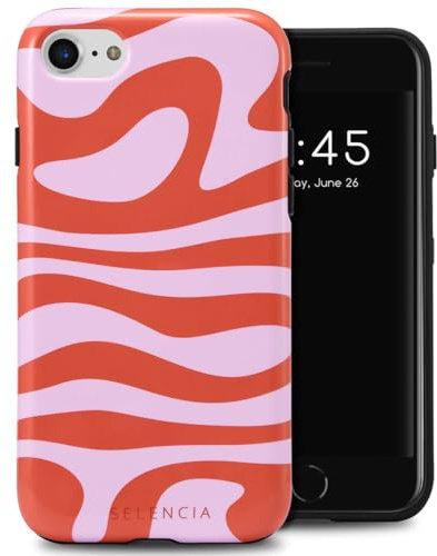 SELENCIA Vivid Backcover - Geeignet für iPhone 6/ 6s/ 7/8/ SE (2020)/ SE (2022) - Dream Swirl Pink