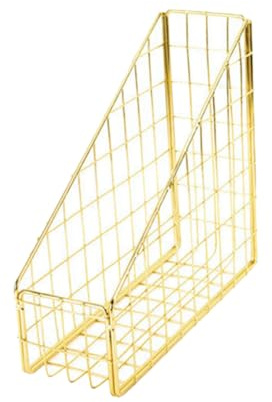 UTHCLO Porte-Lettres De Bureau Doré Organisateur De Documents En Fer Forgé Style Nordique Support De Stockage Pour Courrier Lettres Et Dossiers Rangement De Bureau Et Maison