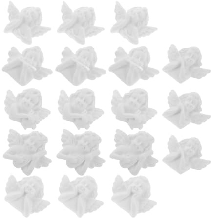 MUSISALY Amuletos para Teléfono Móvil DIY Figuras de Ángeles de Resina 40 Piezas para Manualidades Bricolaje Decoración Artesanal Material Seguro y Duradero Varios estilos