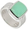 La Luna Design Damen-Ring Sterling-Silber 925 rhodiniert Chrysopras RW17