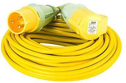 Defender E85249 25M Extension Lead-32A 2.5mm Cable-Yellow 110V, 110 V