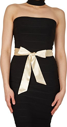 BlackButterfly Satin Schärpe Taillenband Damen | Hochzeit & Braut, Sauber Versäuberte Enden, Zum Binden, Betont Die Mitte, Mehrere Breiten Und Längen, Obi