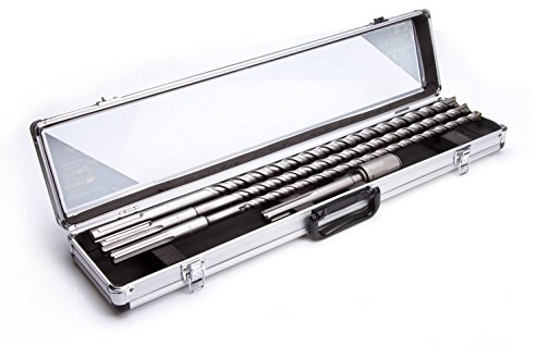 SDS-MAX Betonbohrer Set Adapter auf SDS+ Hammerbohrer Bohrersatz 600mm(W-BET3-A)