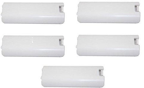 Lot de 5 Coques de Protection pour Batterie Wii Blanc