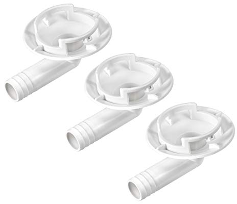 sourcing map Climatisation Drainage Tuyau Connecteur Coude Raccord pour Mini-Split Unités et Fenêtre AC Unité Parties 40mm 3Pcs