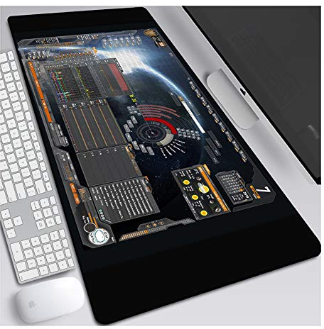ITBT Iron Man 900x400mm Tapis de Souris XXL Multifonction Gaming Mousepad XXL Grand sous Main, Anime Souris 3mm Bureau Anti-Glissant Surface Texturée pour Ordinateur, A