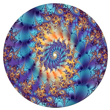Fractal Pattern DJ Vinyl Turntable Slipmat