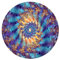 Patrón fractal DJ vinilo tocadiscos Slipmat