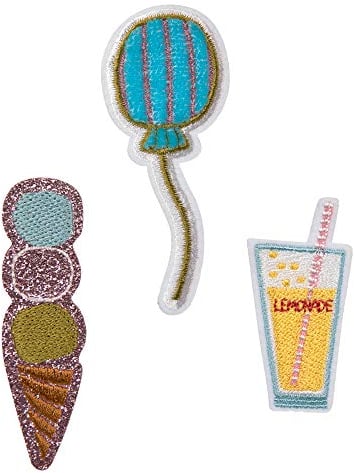 LÄSSIG Textilsticker selbstklebend, zum Aufbügeln/Textile Woven Sticker Stick on Sunny