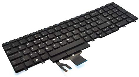 Dell UK English QWERTY Non-Backlit Keyboard for Precision 7530 7540 7730 FMW35