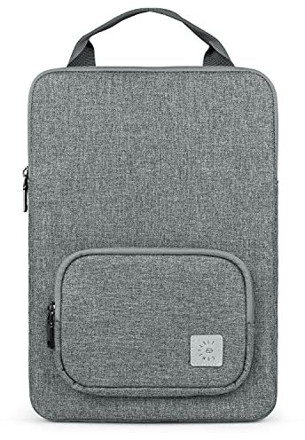 Comfyable 14 Zoll LaptopHülle kompatibel mit MacBook Pro 14-in M1 2021 A2442 und 13-13,3 Zoll MacBook Pro und MacBook Air mit Griff und Zubehörtasche, Computerhülle Tragetasche, Aktentasche – Grau