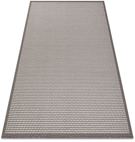 rugsx Teppich SISAL BORDERO Flachgewebe, Taupe/Creme 140x190 cm