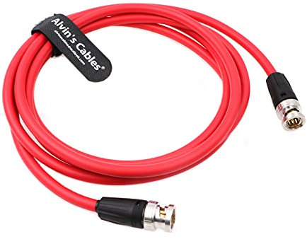Alvin's Cables BNC-Neutrik-Koaxialkabel für Kamera BNC-Stecker auf Stecker 12G HD SDI Video Koaxialkabel für 4K-Videokamera 1m