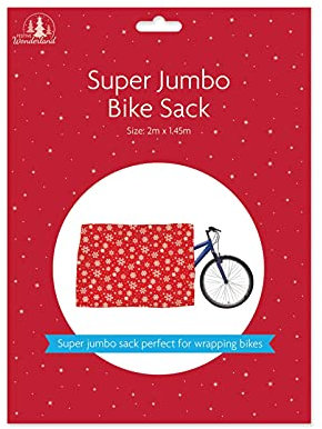 Tallon Christmas Bike Bag Wrap Extra Large Sack Universal Bicycle Snowflake 2M x 1.45M