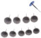 Aqbau Set 10x Reifenreparaturkörper Reifenpflaster Reifenpilze PKW Reifenreparatur KFZ 4mm