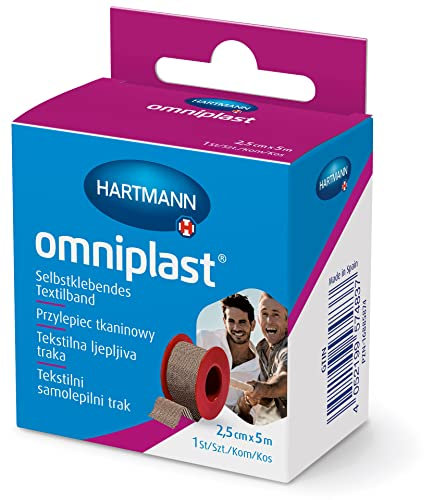 omniplast: Das strapazierfähige Pflaster auf der Rolle zur Fixierung von Wundauflagen und Verbänden; 2,5cm x 5m, 1 Stk.