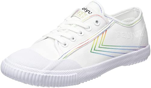 Feiyue Unisex Fe Lo 1920 Sneaker, Weiß/Regenbogen, 45.5 EU