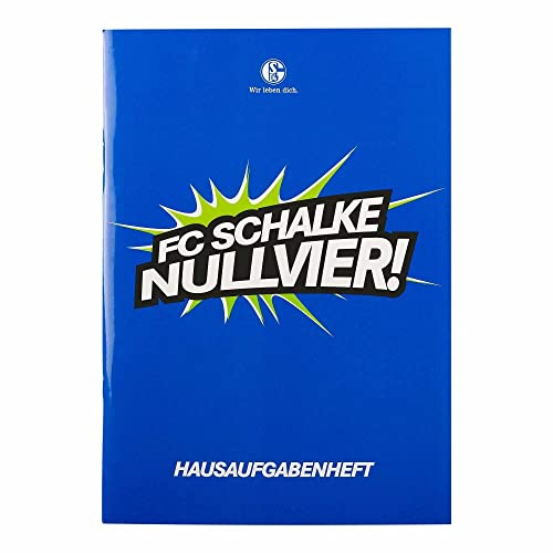 FC Schalke 04 Hausaufgabenheft - NULLVIER! - Schulheft A5 Heft S04 - Plus Lesezeichen I Love Gelsenkirchen