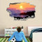 Sonnenaufgang Wandtattoo 3D Durchbruch Wolken Wandsticker Wanddekoration selbstklebend Landschaft Abnehmbare Wandaufkleber Deko Schlafzimmer Wohnzimmer Kinderzimmer Kunst Wohnkultur Wandbilder
