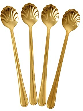 Rostfreier Stahl Latte-Löffel - Gold
