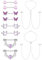 Kakonia 5Paar 14G Nippelpiercing für Damen Chirurgenstahl Schwarz Silber Edelstah Glitzer Pink Brustwarzenpiercing Herz Schmetterling Nippelringe Kette Zirkonia Set für Damen Heren
