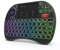 High-Tech Place Rii I8X RT716 2.4 GHz Mini sans Fil QWERTY 71 Clavier Clavier 2.5 Pouce Touchpad Combo avec Rétroéclairage (Noir)