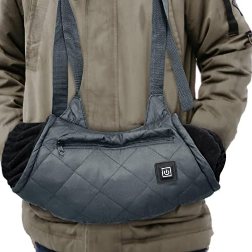 Beheizte Handmuffe - Outdoor Elektrische Jagd Hand Muff,3 Temperaturregelung Jagdmuffe mit verstellbarem Riemen, für , Camping, Fußball, Golf Huiba