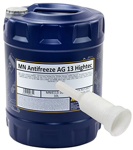 Kühlerfrostschutz Konzentrat MANNOL AG13-40°C 10 Liter grün inkl. Ausgießer