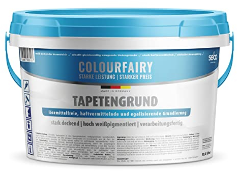 BAU DISCOUNT Colourfairy Tapetengrund spezial weiss 12,5l Haftgrund für Tapeten