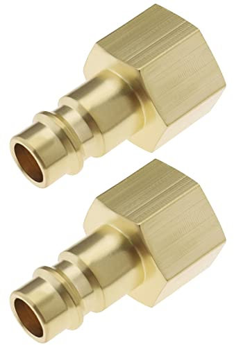 EMSea Lot de 2 raccords de prise d'air comprimé NW 7,2 avec filetage interne de 9,5 mm pour connexion d'air comprimé, raccords de tuyau d'air, compresseur d'air, prise mâle à connexion rapide