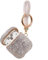 Sparkly Diamond Case for AirPods with Keychain, Shockproof Protective Premium Bling Rhinestone Cover Skin Compatible with AirPods Charging Case 2 & 1 (White AB with Keychain)