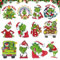XLZJYIJ 5D Diamond Painting Weihnachten, 12 Stücke DIY Weihnachten Diamant Aufkleber Kit, Diamond Painting Kinder, Diamond Painting Sticker, DIY Diamant Aufkleber Kit Cartoon Weihnachtsdekoration