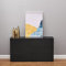 Panana Commode Meuble de Rangement Buffet avec 6 Tiroirs, Table de Chevet sur Salon, Chambre, Bureau, 120 x 33 x 66 cm (Noir)