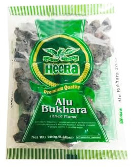 Heera Alu Bukhara - Dried Plum, Prune, Damson, High Fibre Content, Suitable For Vegetarians, Can Be Used In Sharbat & Juice, Sour Tangy Flavor - Multiple Packs 200Grams (PACK OF 1)