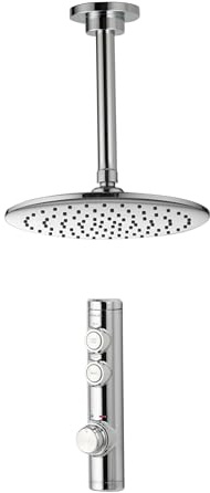 Aqualisa ISD.A2.BFC.23 iSystem Smart Shower Concealed with Ceiling Fixed Head - for Gravity Pumped Systems