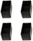 Wambere 8 Stück Rechteck Stuhlbeinkappen,Rechteckig Stuhl Stopper,Schutzkappen für Stuhlbeine,Boden rutschfeste,Verdickte Stuhlbeinabdeckungen,für Schutz von Böden,Schwarz,25x45mm