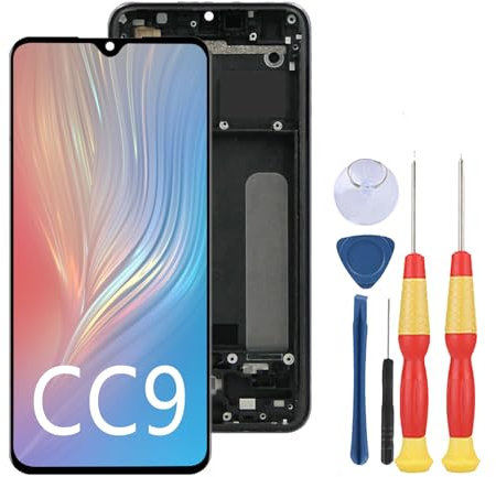 SiuVorZhi Pantalla LCD Compatible con Xiaomi Mi CC9/9 Lite M1904F3BG Pantalla LCD Pantalla táctil Piezas de Repuesto con Herramientas.
