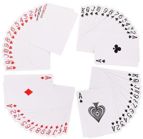 MOLUCKFU Blanko-pokerkarten Aus Papier Zum Bedrucken Und Erstellen Eigener Karten Für Partys Und Familienunterhaltung Tragbar Und Langlebig